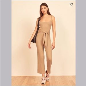 Reformation Kazu Jumpsuit in Buff XS